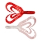 Твистер Credo Four Tail 3,35"/8,5 см Red & White 10шт. (HS-20-003) Helios