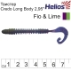 Твистер Credo Long Body 2,95"/7,5 см Fio & Lime 12шт. (HS-9-014) Helios