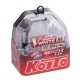 Автолампа 12V H4 60/55W(100/90W) P43t WHITEBEAM 3700k KOITO к-т