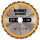 Диск пильный 216х30мм Z=24 по дереву, быстрый рез Construction DEWALT