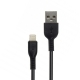 Кабель 8-pin-USB 2м. X20 Flash черный HOCO