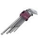 Набор ключей TORX 9 пр.Т10H-Т50H Г-обр.экстрадлинных, блистер THORVIK