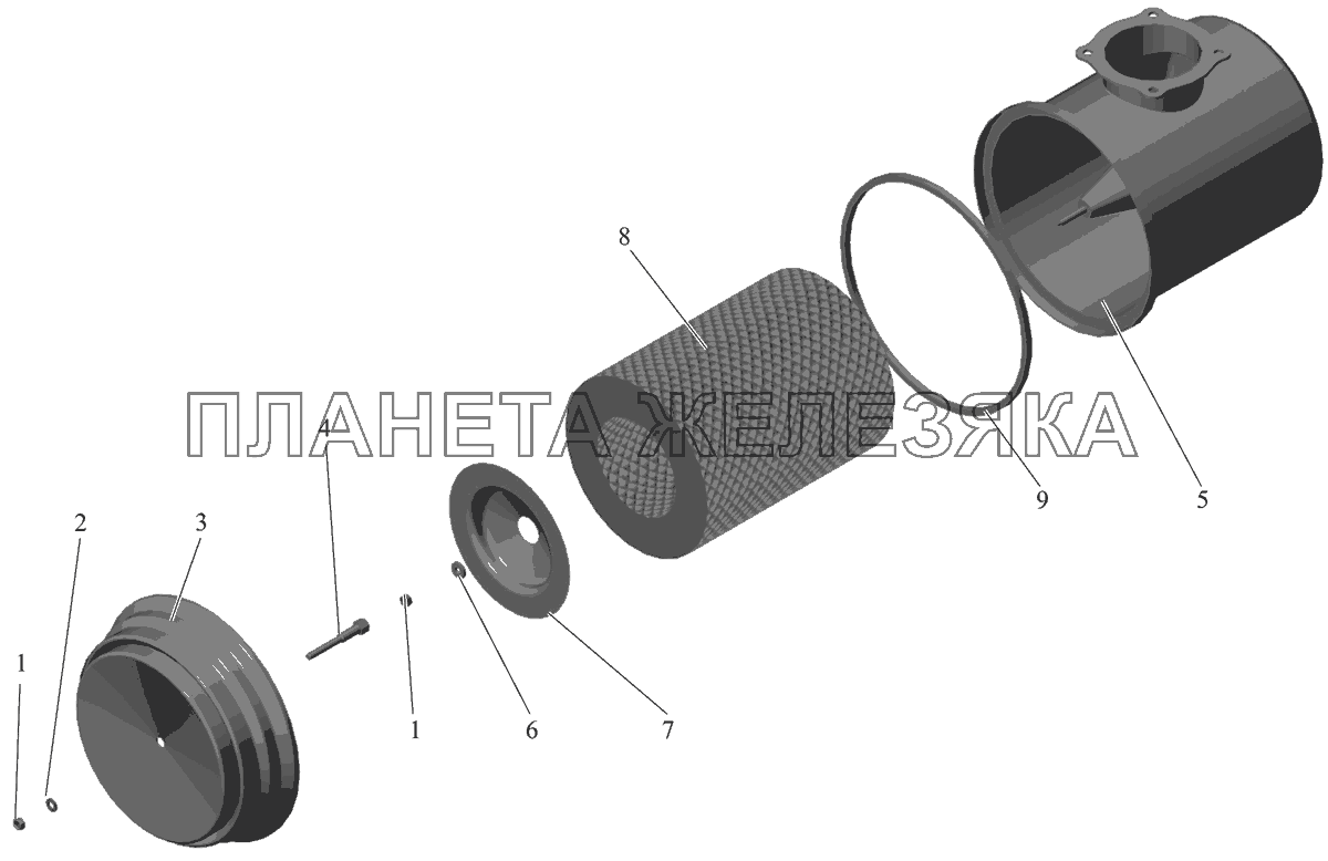 Купить Корпус Воздушного Фильтра Маз 5440 Бу