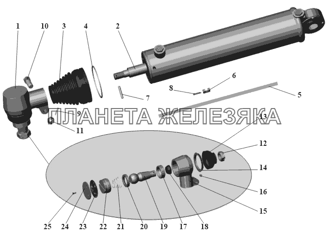 Цилиндр 101-3405005 МАЗ-104 (2011)