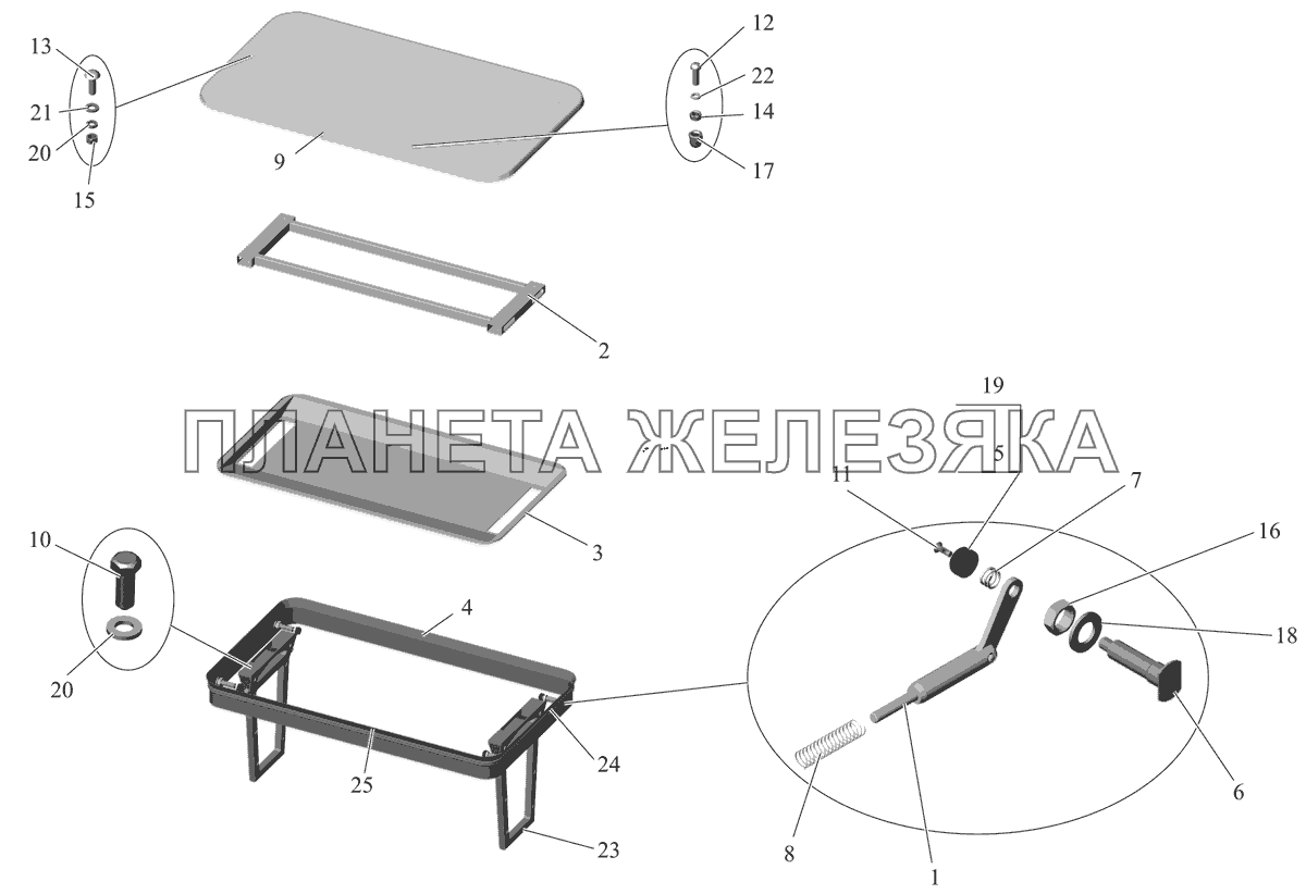 Люк вентиляционный 103-5713412 МАЗ-105 (2011)