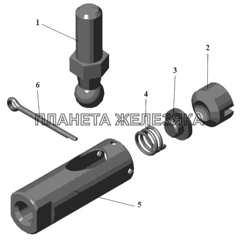 Наконечник тяги 101-1108138 МАЗ-105 (2011)