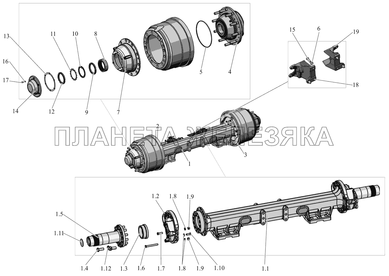 Ось 2 20. 83781-2410007-010 Ось МАЗ. МАЗ 200851. МАЗ 5336 каталог запчастей. 8561-2410007-010 Ось.