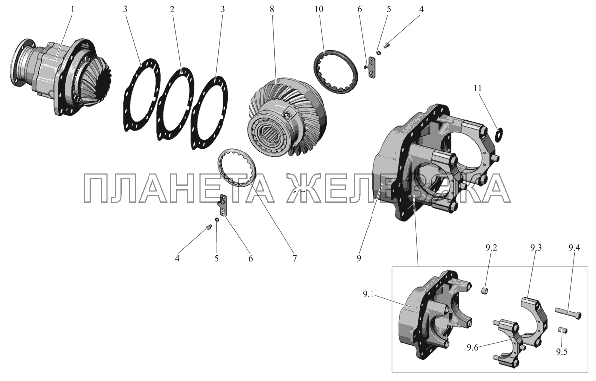 Редуктор заднего моста 103-2402010-43 МАЗ-107 (2011)