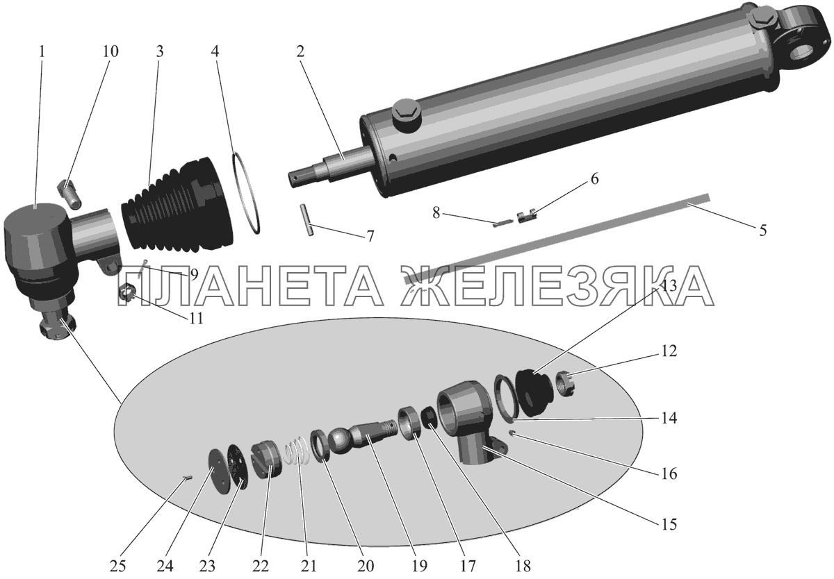 Цилиндр 151-3405005 (до сентября 2006 г.) МАЗ-107 (2011)