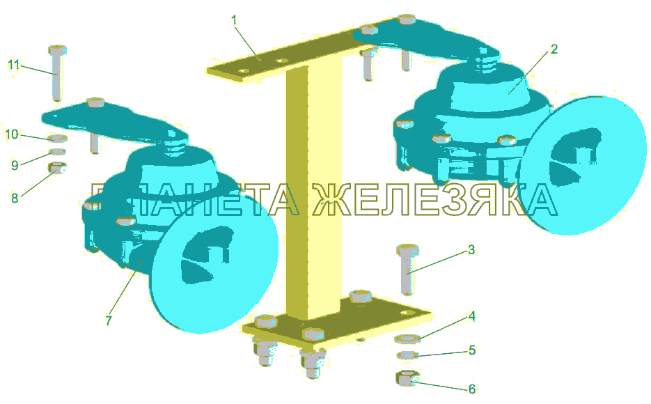 Установка звуковых сигналов МАЗ-256 (вариант)