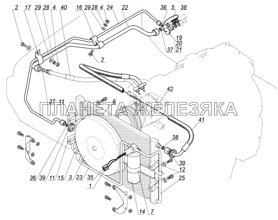 Климатическая установка ZA.8116010.1-001(-002) Облицовка  ГАЗ-31105, 3102