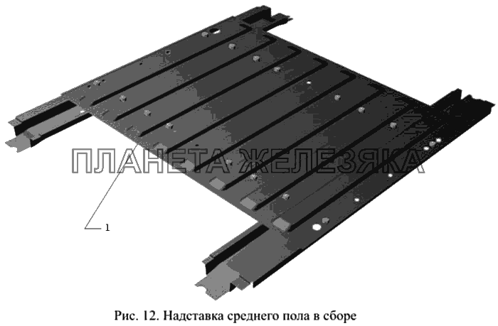 Настил среднего пола в сборе ГАЗ-3221