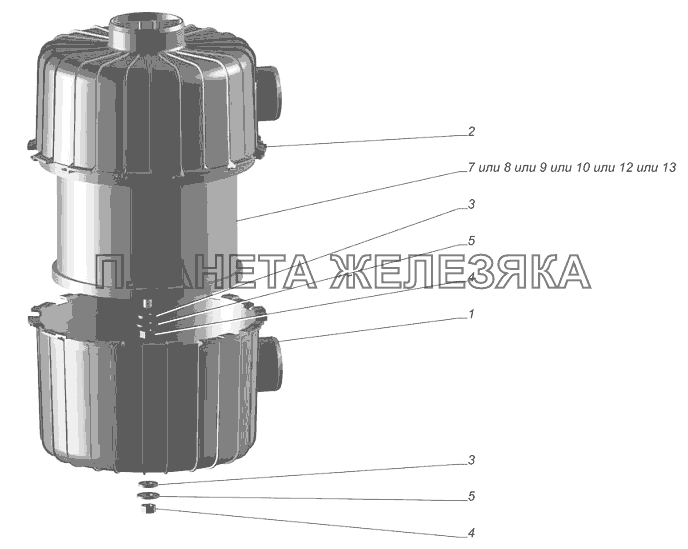 3110-1109010-10. Фильтр воздушный ГАЗ-3302 (с двиг. УМЗ)