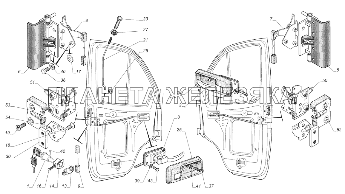 2705-6305150 Ручка двери задка наружная ГАЗель Бизнес 2705-393