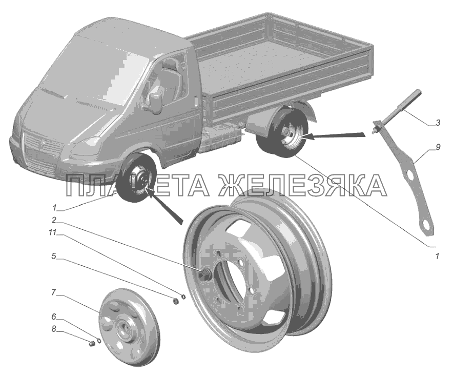 299081-11 Шплинт DIN 5х40 ГАЗель NEXT Citiline A64R42