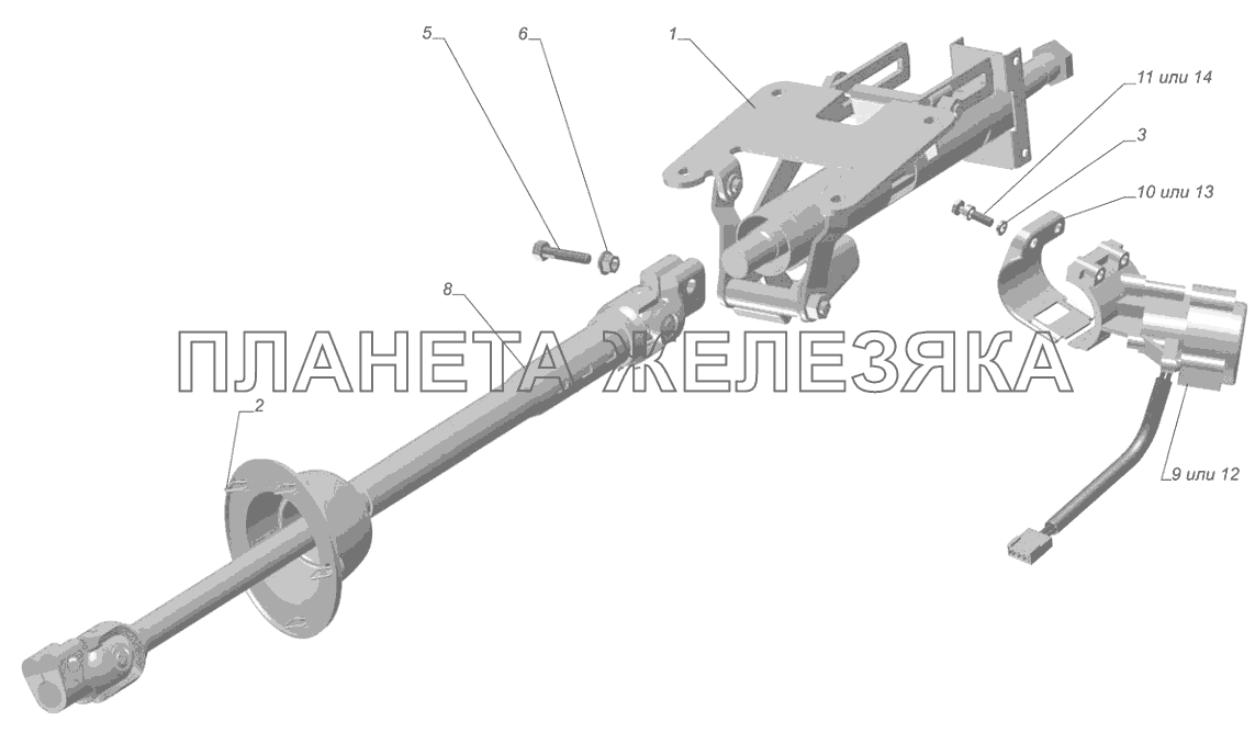 Рулевая колонка газель 3302 старого образца