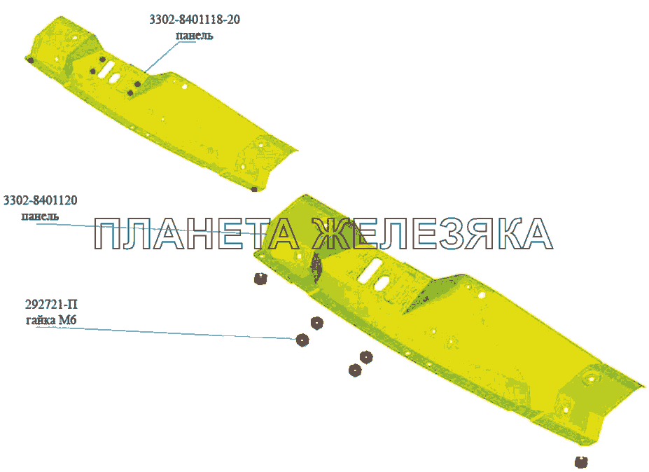 Панель ГАЗ-3302 (Кузовные дет.)