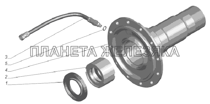 66-02-2401067. Цапфа заднего моста ГАЗ-33081