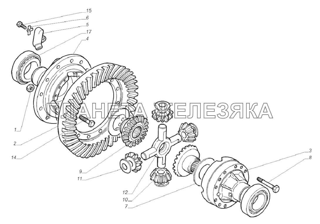 3306-2403010. Дифференциал заднего моста ГАЗ-33081