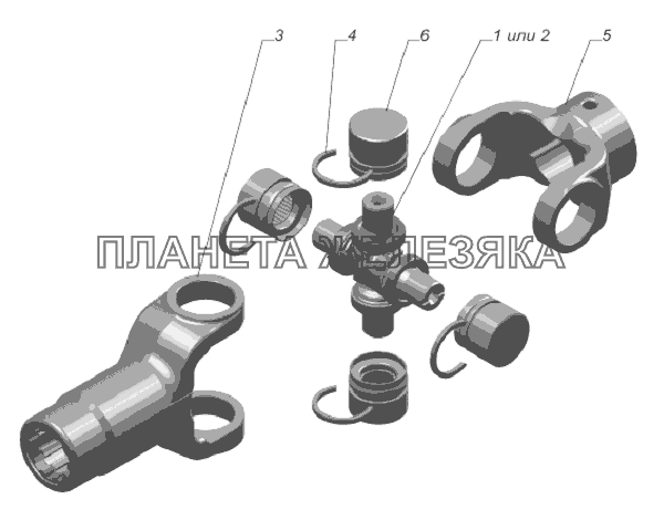 33081-4502145. Кардан промежуточный ГАЗ-33081