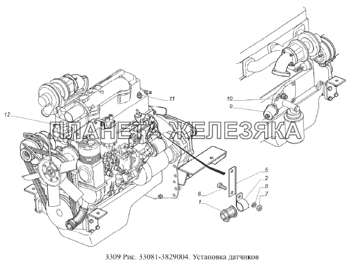 Газ 3309 топливная система схема дизель