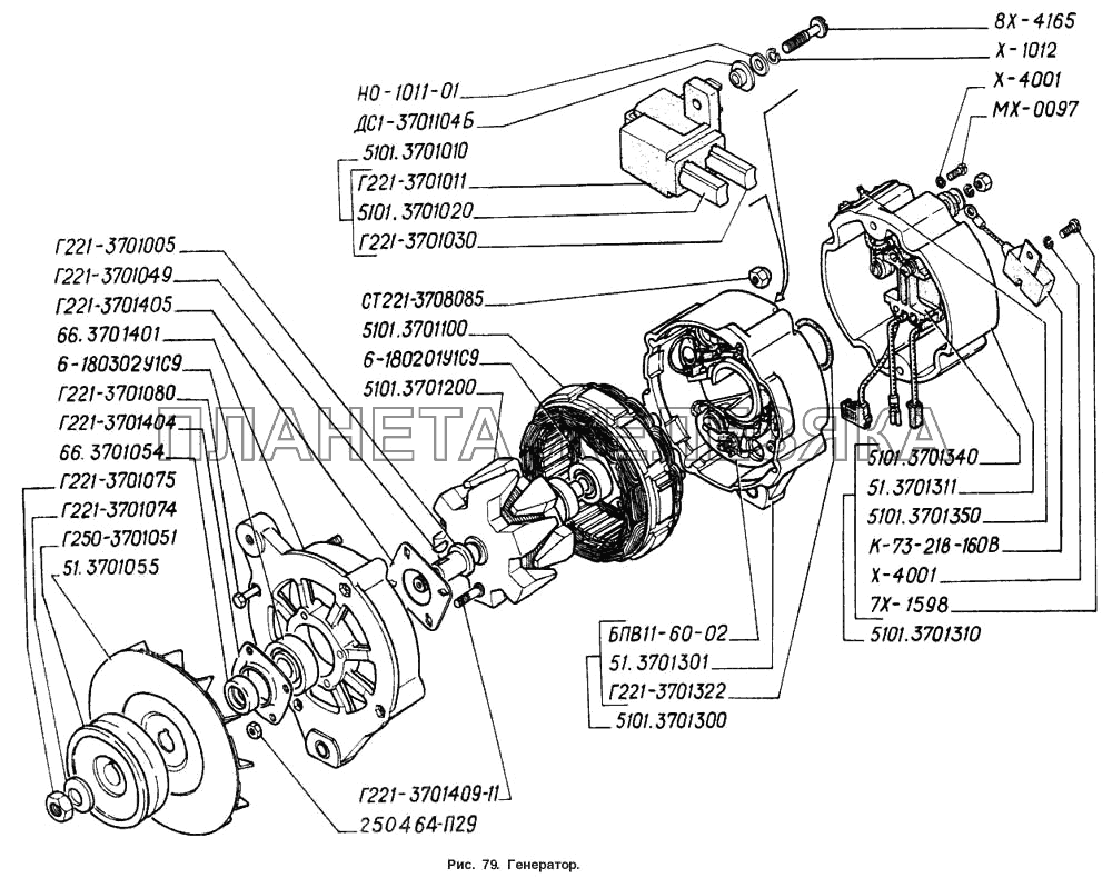 Генератор ГАЗ-4301