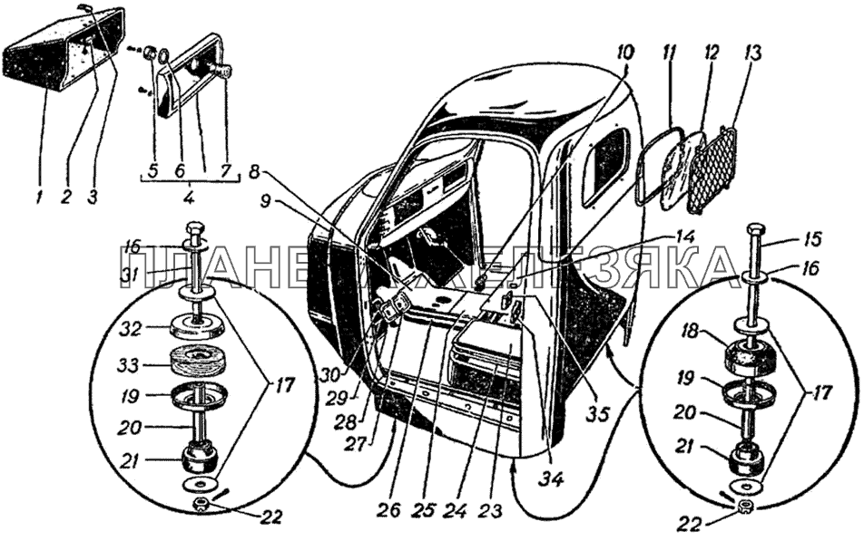 Кабина ГАЗ-51 (63, 63А)