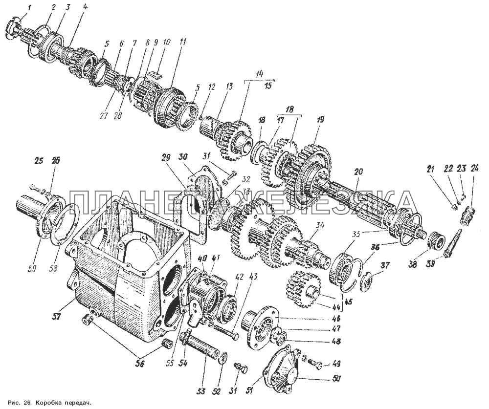 Коробка передач ГАЗ-53 А