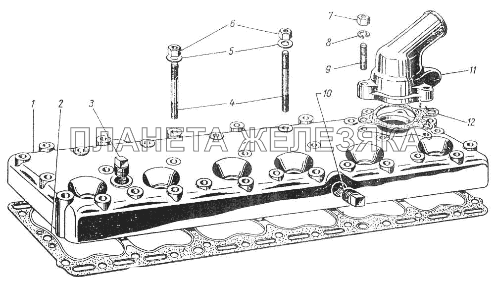 Головка блока цилиндров ГАЗ-12 (ЗИМ)