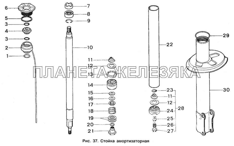 Стойка амортизаторная ИЖ 2717