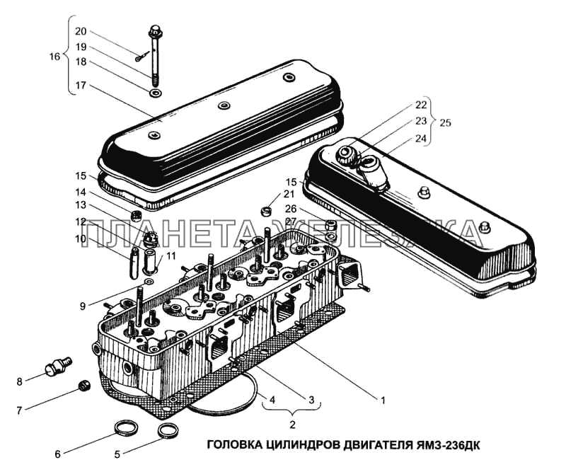 Головка двигателя ямз 236