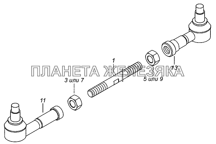 6540-1703520-06 Тяга реактивная КамАЗ-4308 (Евро 4)