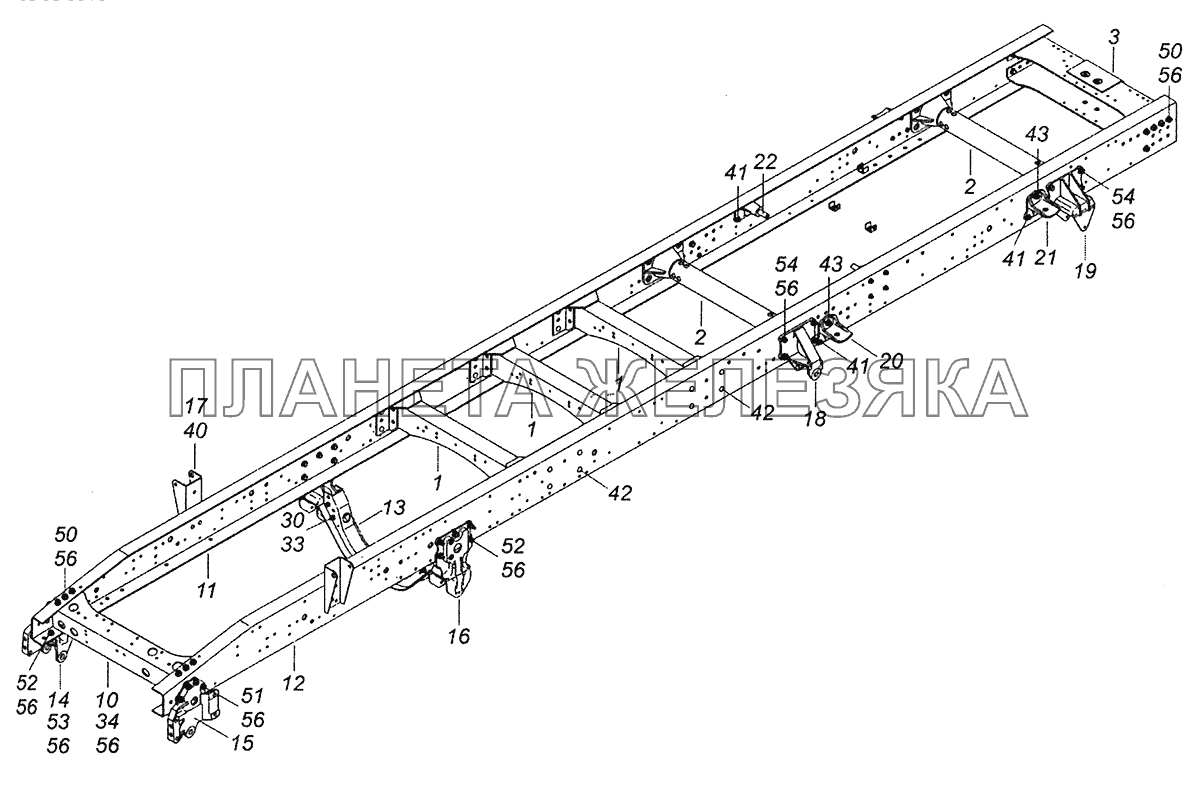 4308-2800010-53 Рама КамАЗ-4308 (Евро 4)