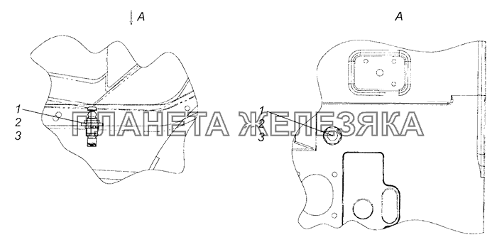 6520-4011040 Установка выключателя моторного тормоза КамАЗ-4308 (Евро 3)