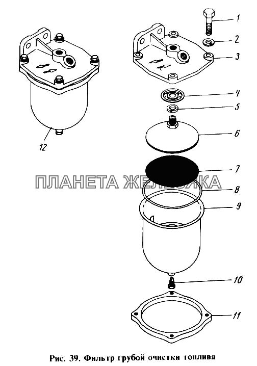 Фильтр грубой очистки топлива КамАЗ-4310