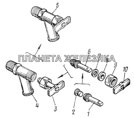 Кран масляной системы 5320-1013095 КамАЗ-43101