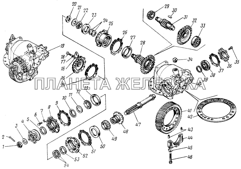 Передача главная моста заднего 4310-2400010 КамАЗ-43101