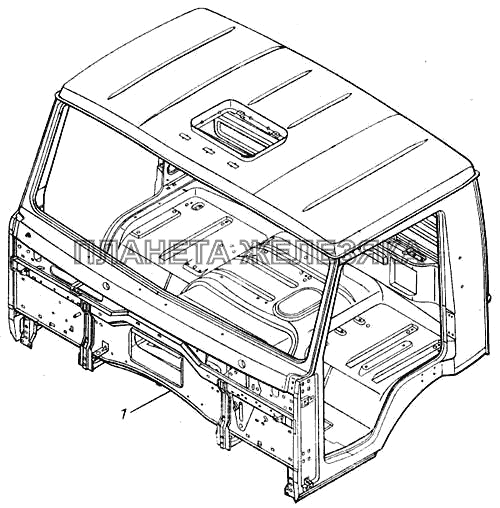 Кабина (сварка) 4310-5000020 КамАЗ-43101