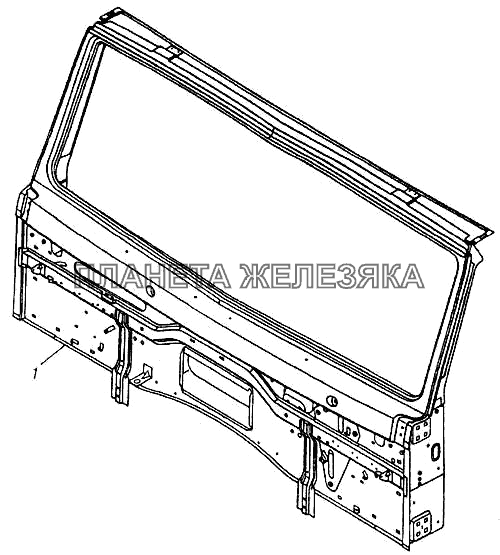 Передок кабины КамАЗ-4310 (каталог 2004 г)