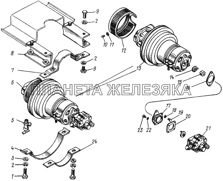 Установка агрегата насосного КамАЗ-43118