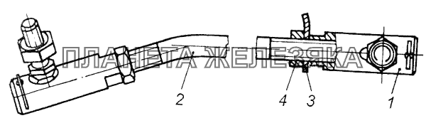 Тяга привода управления регулятором КамАЗ-43118