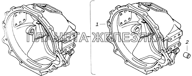 Картер сцепления КамАЗ-43118