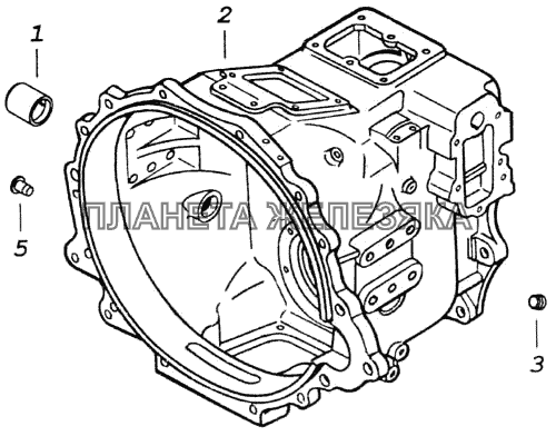 Картер делителя передач со втулками КамАЗ-43118