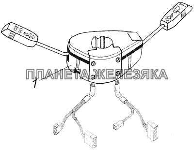 Установка подрулевого переключателя КамАЗ-43114