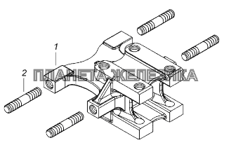 5320-2919088-30 Кронштейн верхних реактивных штанг КамАЗ-43118 (Евро 4)