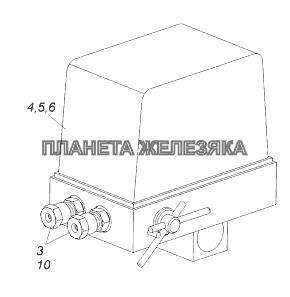 4310-5004005 Насос механизма опрокидывания кабины КамАЗ-43118 (Евро 4)