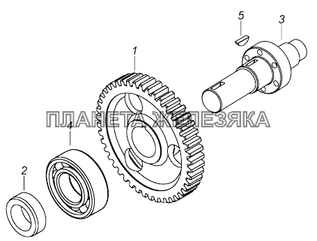 740.65-1029120 Вал привода ТНВД КамАЗ-43118 (Евро 4)