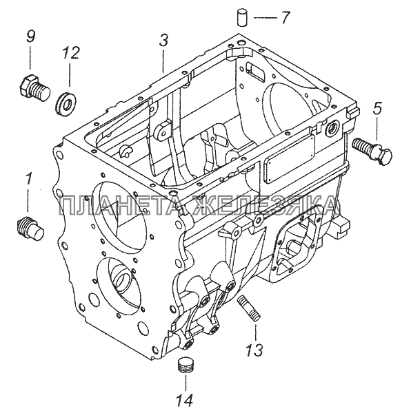 154.1701010 Картер коробки передач КамАЗ-43253 (Часть-1)