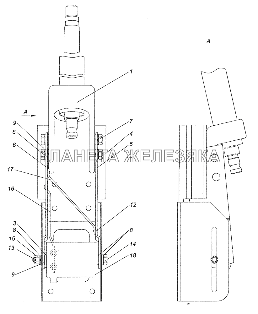 6520-3444008-19 Колонка рулевого управления КамАЗ-43253 (Часть-2)