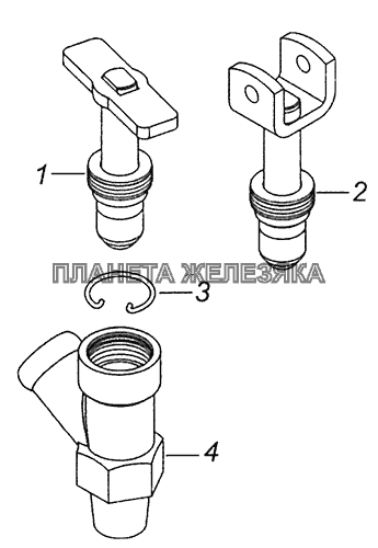 5320-8105010 Кран сливной КамАЗ-43255 (Евро-2)